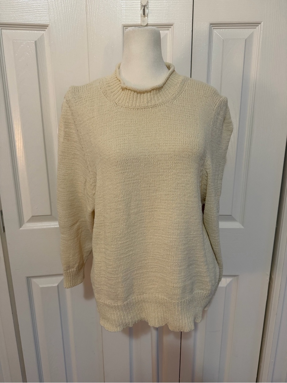 Vanessa Bruno Rollneck Sweater Cream Size Medium